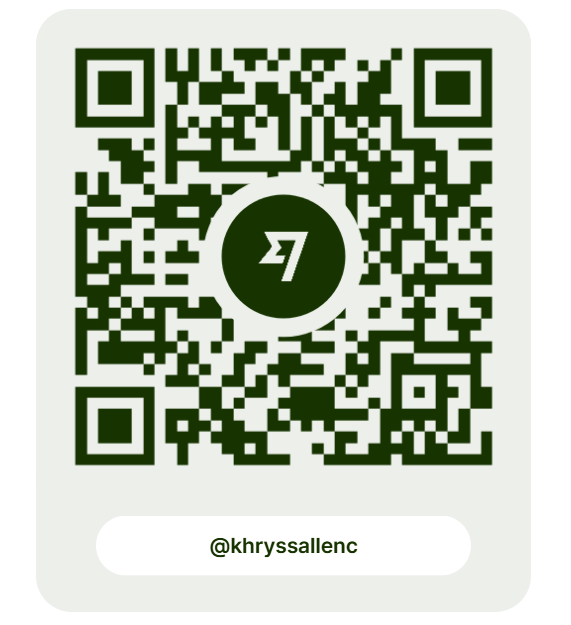 Wise donation QR code for @khryssallenc